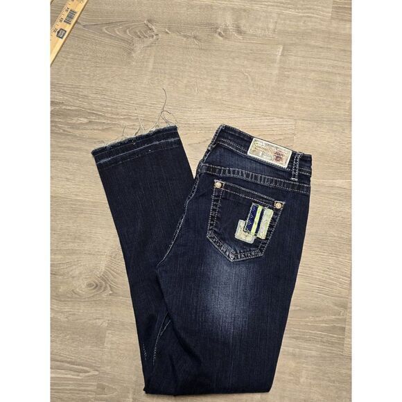 Grace In LA‎ Women's Patchwork Denim Blue Jeans Size 29 - Picture 1 of 16